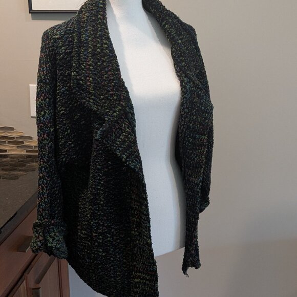 Glenmont Designs Cardigan Sweater Sz M Cozy Heavyweight Shawl Collar Multicolor - Picture 5 of 10